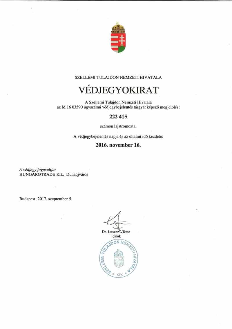 Védjegyokirat