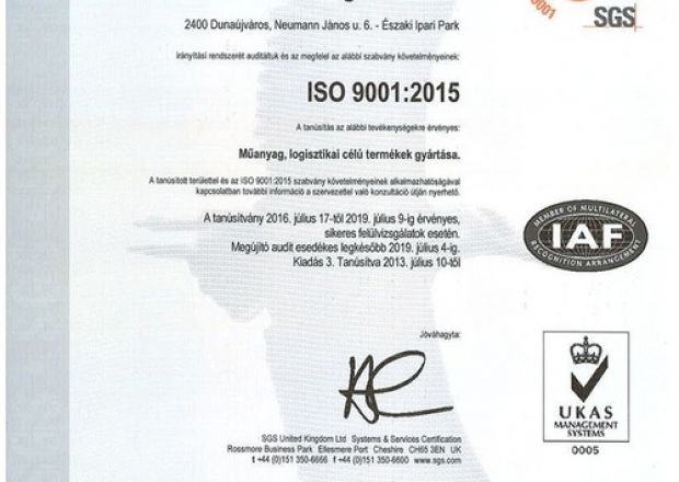 ISO 9001:2015 magyar